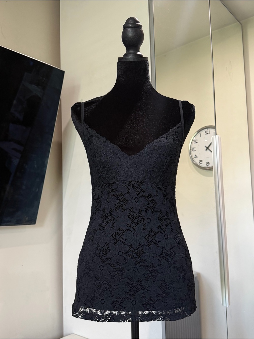 Intimissimi Black Floral Lace Cami
